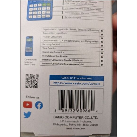 Casio FX-300 Scientific Calculator Blue - Picture 4 of 9